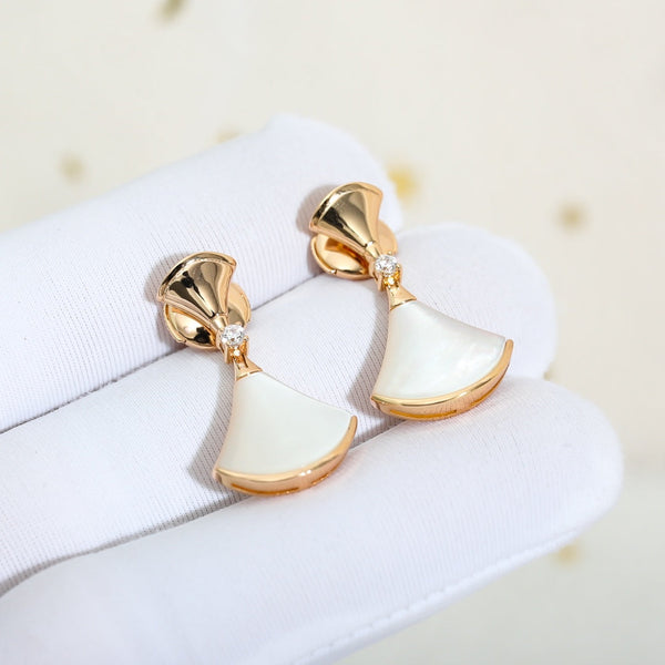 ˇFashion StreetˇDREAM MOP PINK GOLD EARRINGS