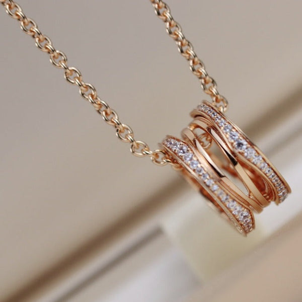 ˇFashion StreetˇZERO 1 PINK GOLD NECKLACE