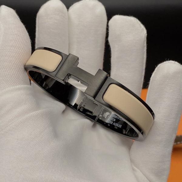 ˇFashion StreetˇH BRACELET 12MM BLACK BEIGE CERAMIC
