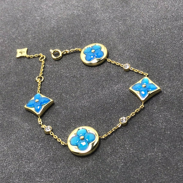 ˇFashion StreetˇSTAR AND SUN TURQUOISE 4 MOTIFS 3 DIAMONDS