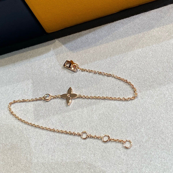 ˇFashion StreetˇSTAR DIAMOND PINK GOLD BRACELET