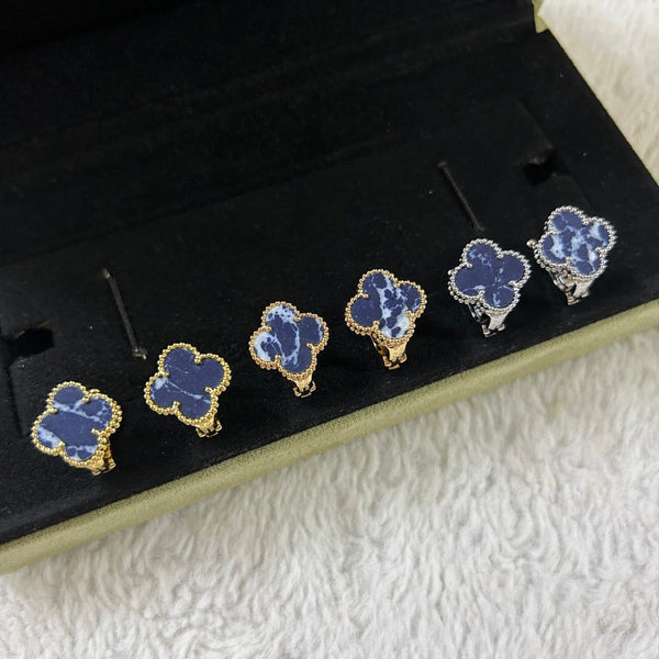 ˇFashion StreetˇCLOVER PIETERSITE MEDIUM STUD EARRINGS