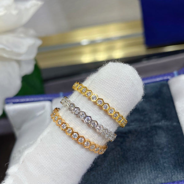 ˇFashion StreetˇBEE LOVE DIAMOND PAVED SMALL RING
