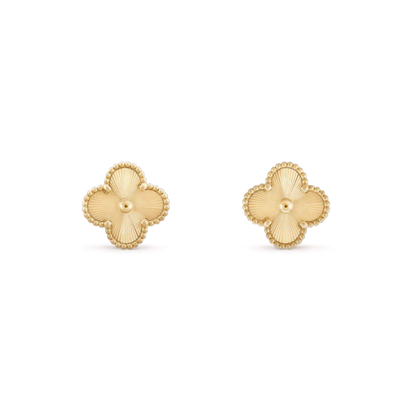 ˇFashion StreetˇCLOVER MINI 9.5MM LASER EARRINGS
