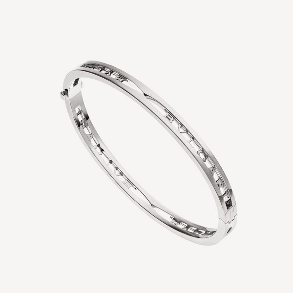ˇFashion StreetˇZERO 1 SPIRAL LOGO SILVER BRACELET