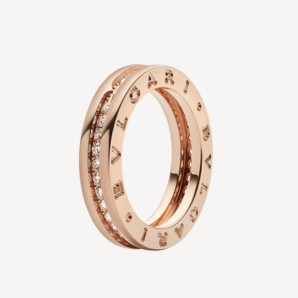 ˇFashion StreetˇZERO 1 ONE-BAND PAVED DIAMONDS ON THE SPIRAL RING