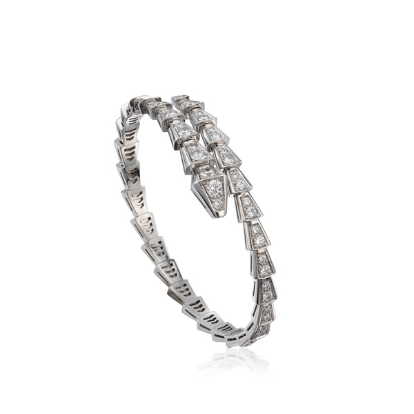 ˇFashion StreetˇSERPENTI BRACELET 6MM SILVER DIAMOND