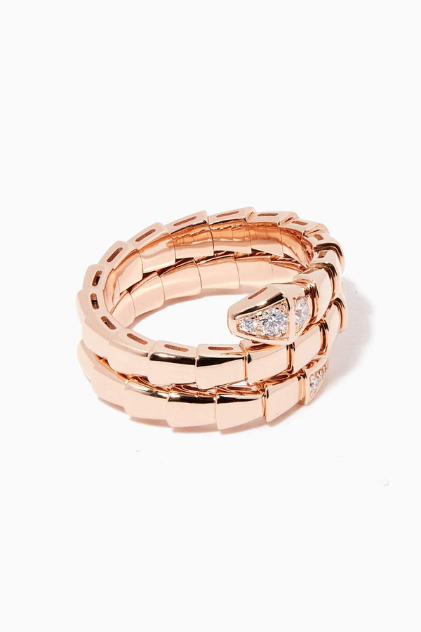 ˇFashion StreetˇSERPENTS DOUBLE ROW DIAMOND RING