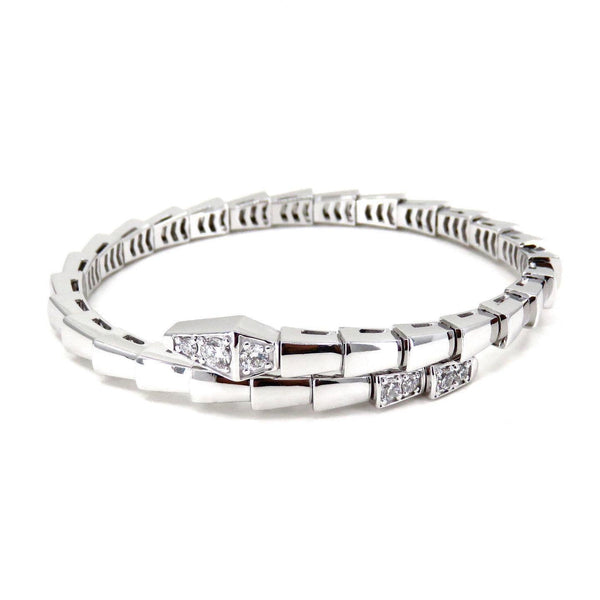 ˇFashion StreetˇSERPENTI BRACELET DIAMONDS SILVER