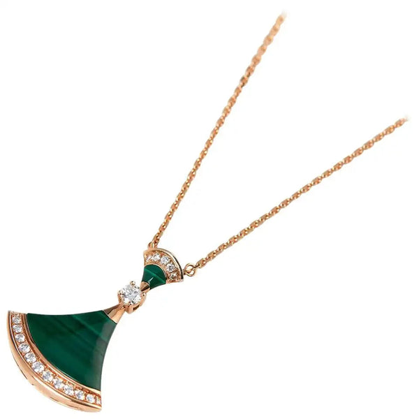 ˇFashion StreetˇDREAM NECKLACE MALACHITE DIAMOND