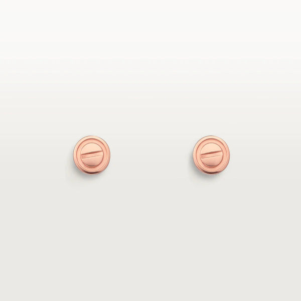 ˇFashion StreetˇLOVE EARRINGS PINK GOLD 10MM