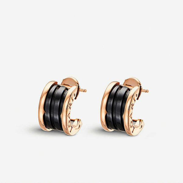 ˇFashion StreetˇZERO 1 PINK GOLD CERAMIC EARRINGS