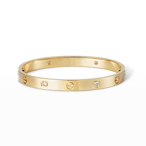 ˇFashion StreetˇLOVE BRACELET 6.1MM 4 DIAMONDS