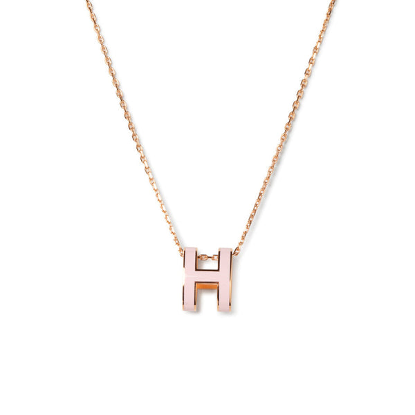ˇFashion StreetˇPOP H PEDANT PINK GOLD