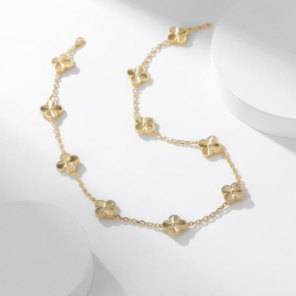 ˇFashion StreetˇCLOVER 10 MOTIFS LASER NECKLACE