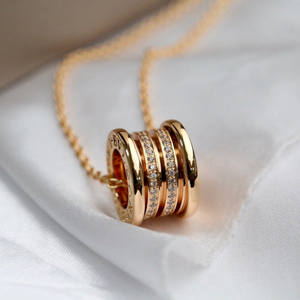 ˇFashion StreetˇZERO 1 PINK GOLD DIAMOND NECKLACE