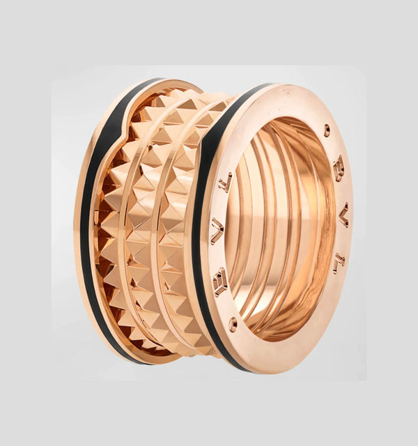 ˇFashion StreetˇZERO 1 ROCK BLACK CERAMIC PINK GOLD LARGE MODEL
