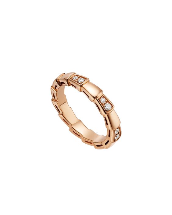 ˇFashion StreetˇSERPENTI RING PINK GOLD  3MM