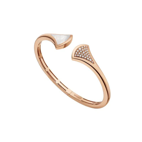 ˇFashion StreetˇDREAM BRACELET OPEN PINK GOLD MOP DIAMOND