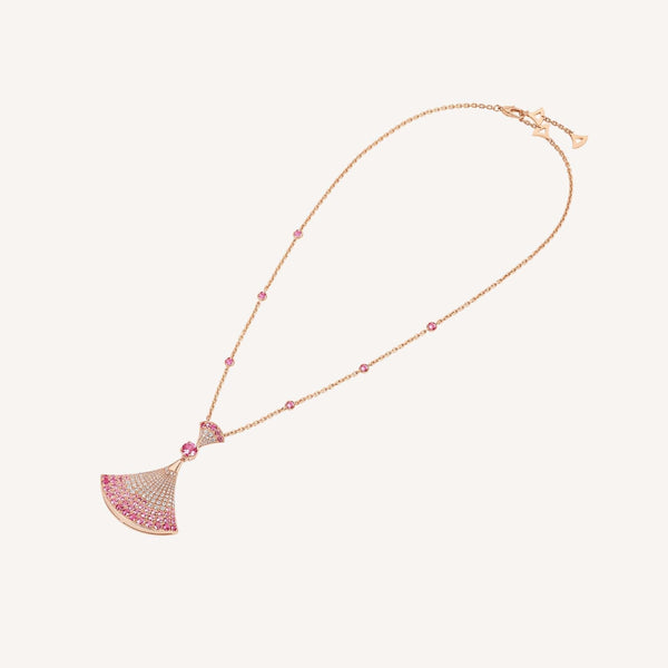 ˇFashion StreetˇDREAM NECKLACK DIAMOND PINK GOLD