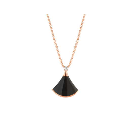 ˇFashion StreetˇDREAM NECKLACE ONYX 1 DIAMOND