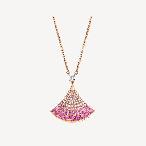 ˇFashion StreetˇDREAM NECKLACE PINK GOLD PINK DIAMOND