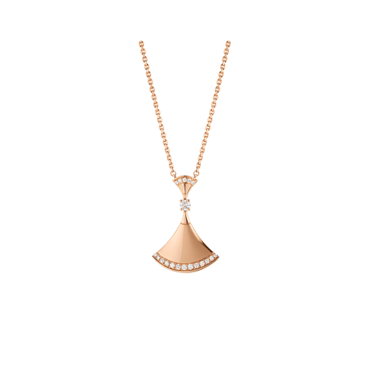 ˇFashion StreetˇDREAM NECKLACE PINK GOLD DIAMOND