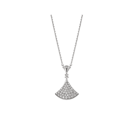 ˇFashion StreetˇDREAM NECKLACE SILVER FULL DIAMOND