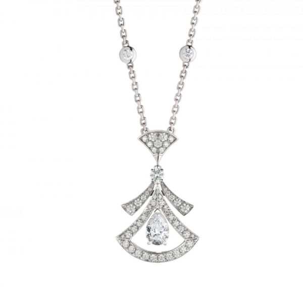ˇFashion StreetˇDREAM NECKLACE WHITE DIAMOND SILVER