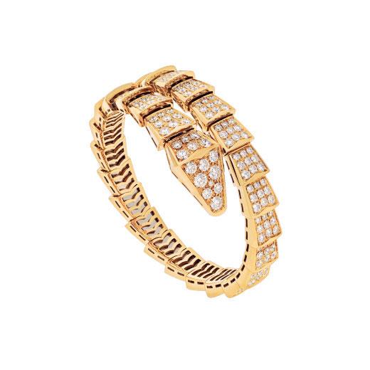 ˇFashion StreetˇSERPENTI BRACELET 8MM GOLD DIAMOND