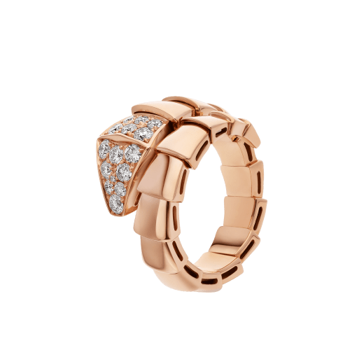 ˇFashion StreetˇSERPENTI RING PINK GOLD DIAMOND