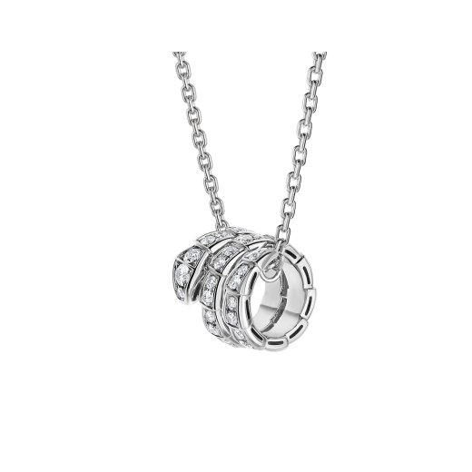 ˇFashion StreetˇSERPENTI  NECKLACE DOUBLE RING DIAMOND