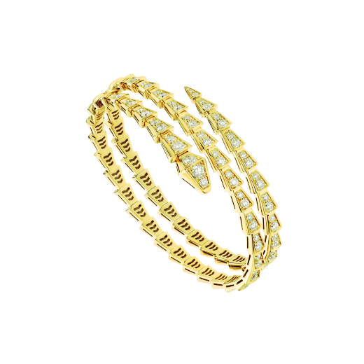 ˇFashion StreetˇSERPENTI BRACELET GOLD DIAMOND DOUBLE ROW