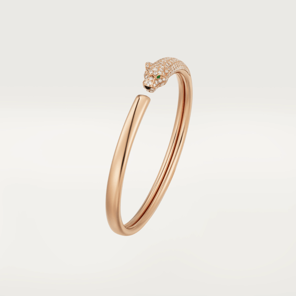 ˇFashion StreetˇPANTHERE ROSE GOLD DIAMOND OPEN BRACELET