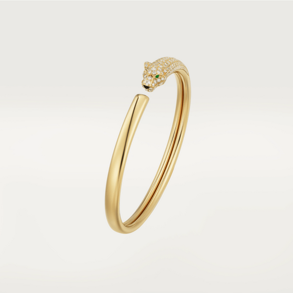 ˇFashion StreetˇPANTHERE GOLD DIAMOND OPEN BRACELET