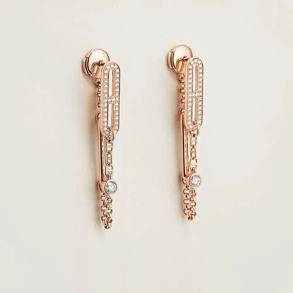 ˇFashion StreetˇCHAINE CHAOS DIAMOND DROP EARRINGS