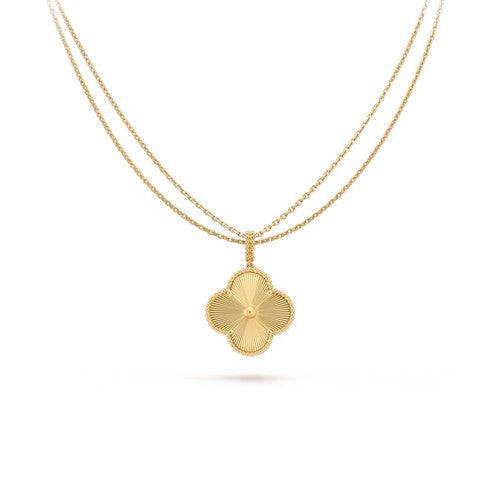 ˇFashion StreetˇCLOVER 25MM PEDANT NECKLACE GOLD