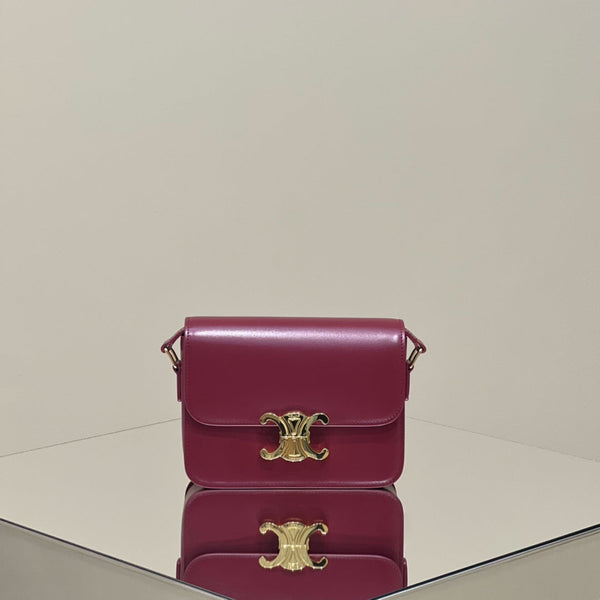 MINI CLAUDE 22 SHINY CALFSKIN FANSY PURPLE