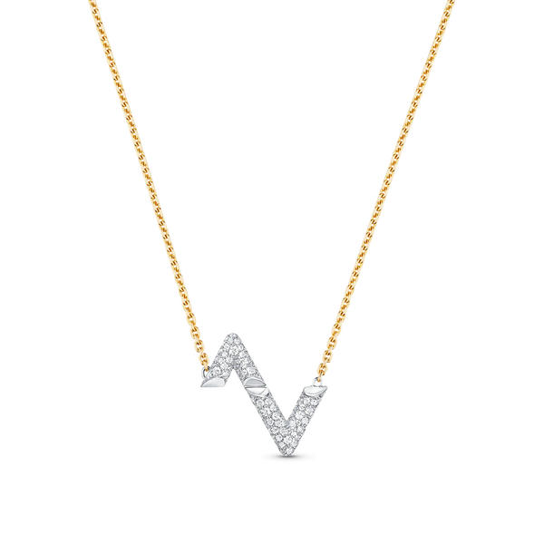 ˇFashion StreetˇVOLT SILVER DIAMOND PEDANT NECKLACE