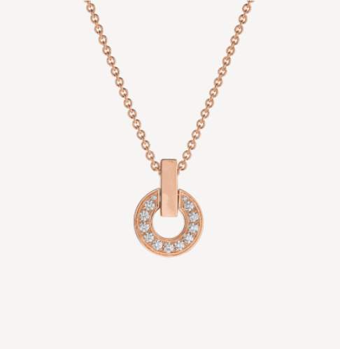 ˇFashion StreetˇGARI NECKLACE PINK GOLD DIAMOND