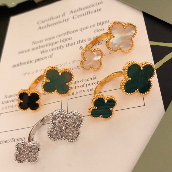 ˇFashion StreetˇCLOVER BETWEEN THE FINGER RING