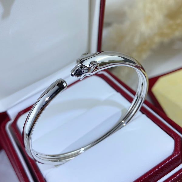 ˇFashion StreetˇPANTHERE SILVER OPEN BRACELET